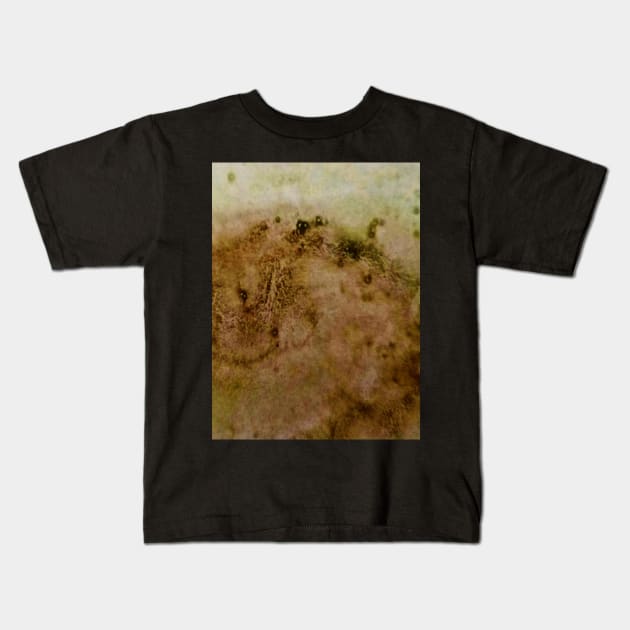Brown green watercolor gradient  design Kids T-Shirt by Artistic_st